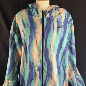 Adidas Originals FBLS AOP Pastel Colors Hooded Windbreaker Men’s 2XL XXL 80s